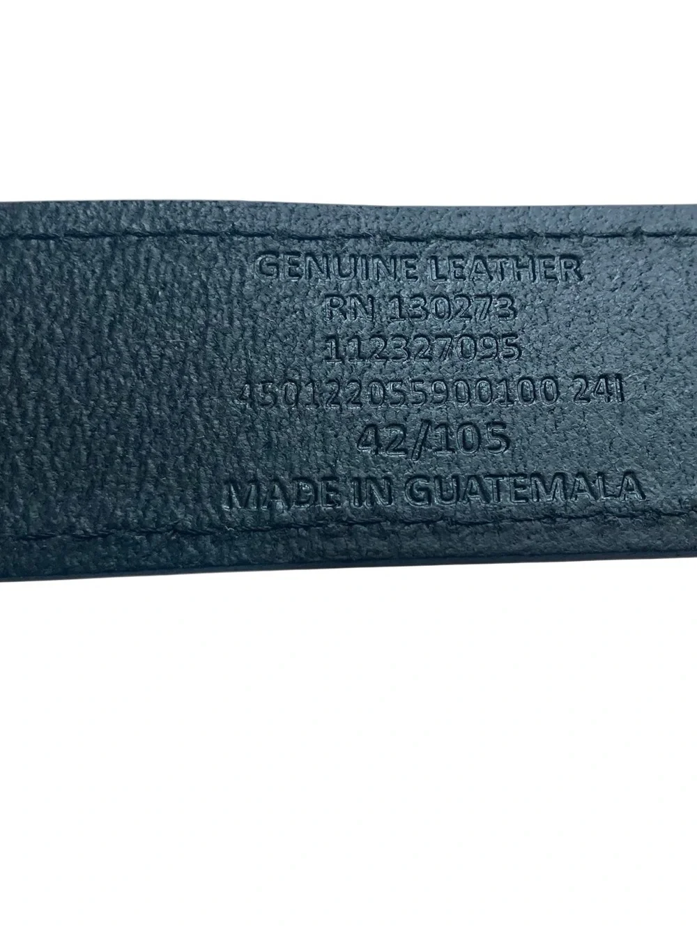 Wrangler Black Leather Belt with Matte Buckle